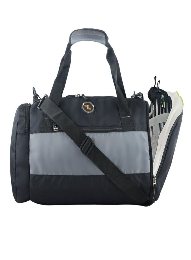 Ligo Duram Gym Bags for Men | Duffle Bags for Travel with Shoe Compartment Travel Bags | Duffle Bag for Gym | Bags for Mens and Women (Black) - Image 1