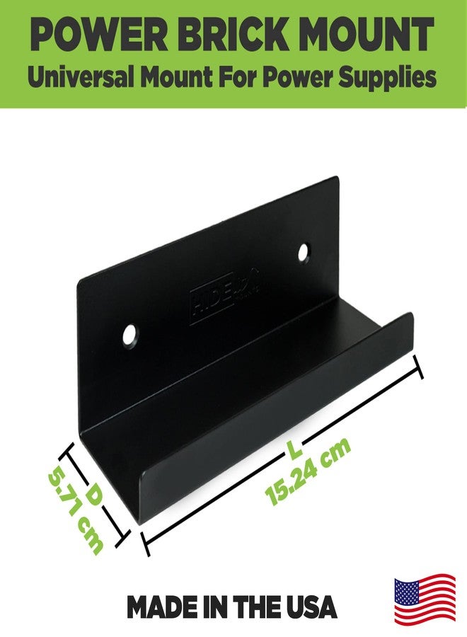 HIDEit Mounts Uni-PB Universal Power Brick Wall Mount, Made in USA Steel Wall Mount for Power Supplies, Fits Xbox 360, Xbox One, Wii U, Nintendo Wii and More - Image 3
