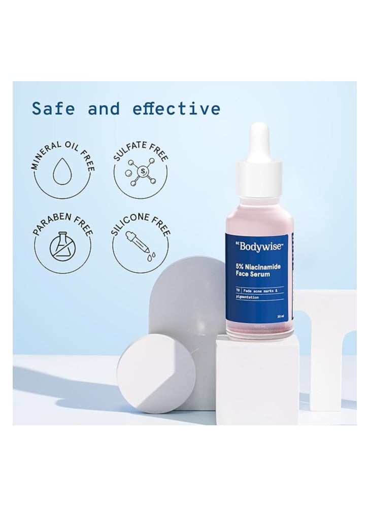 Be Bodywise 5% Niacinamide Face Serum  For Dark Spots And Acne Marks  - Image 5