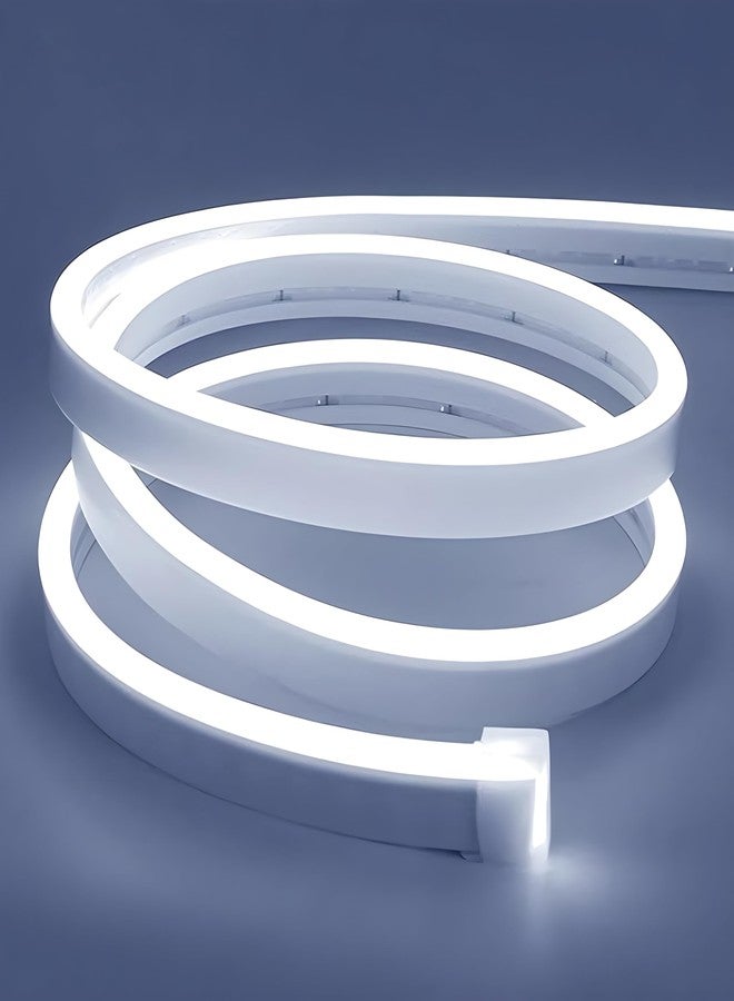 HEADLY 5-Metre Neon Natural White Light Strip with 600 LEDs and 12V Adapter - Ideal for Wall Decorations,Parties Celebrations,Bars and Custom Neon Displays (Pack of 1) - Image 1