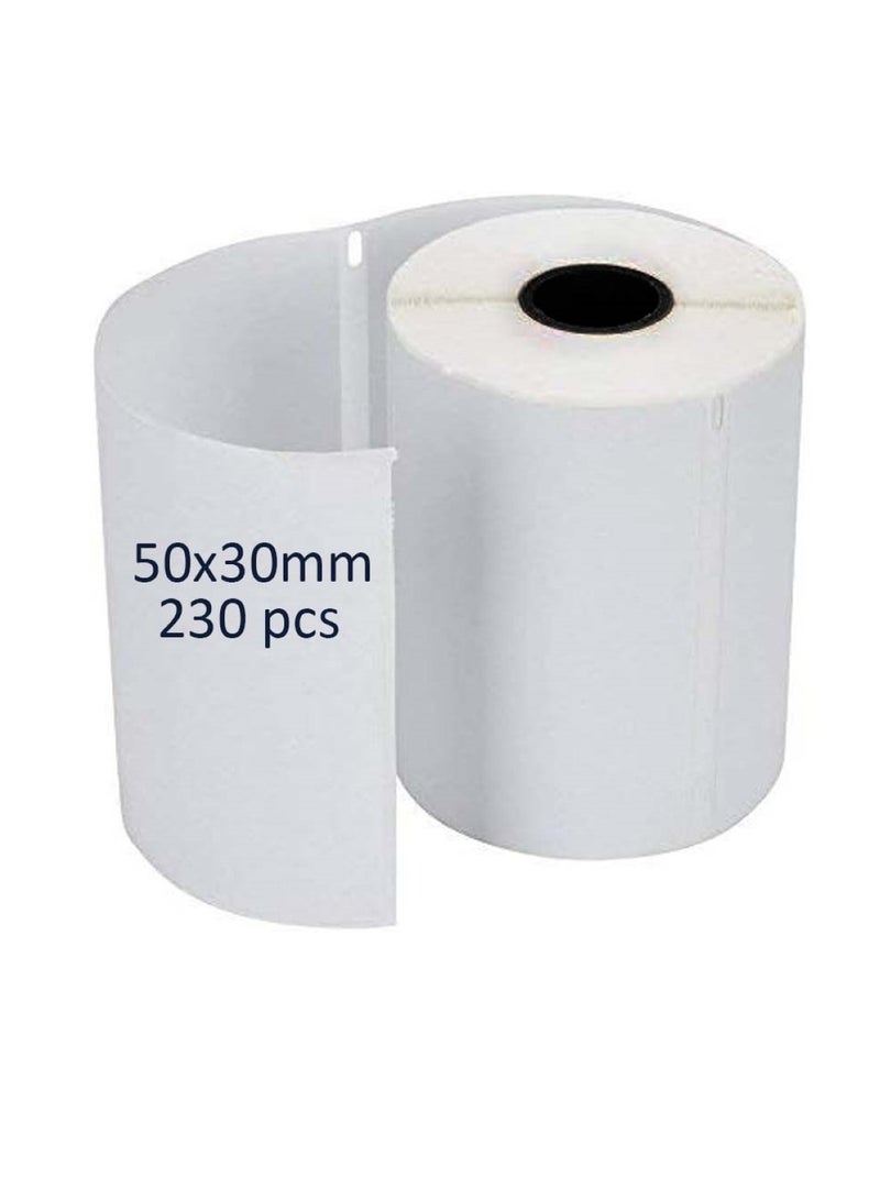 Huitich Self-Adhesive Label Stickers - 50x30mm, 230 pcs Roll - Image 1