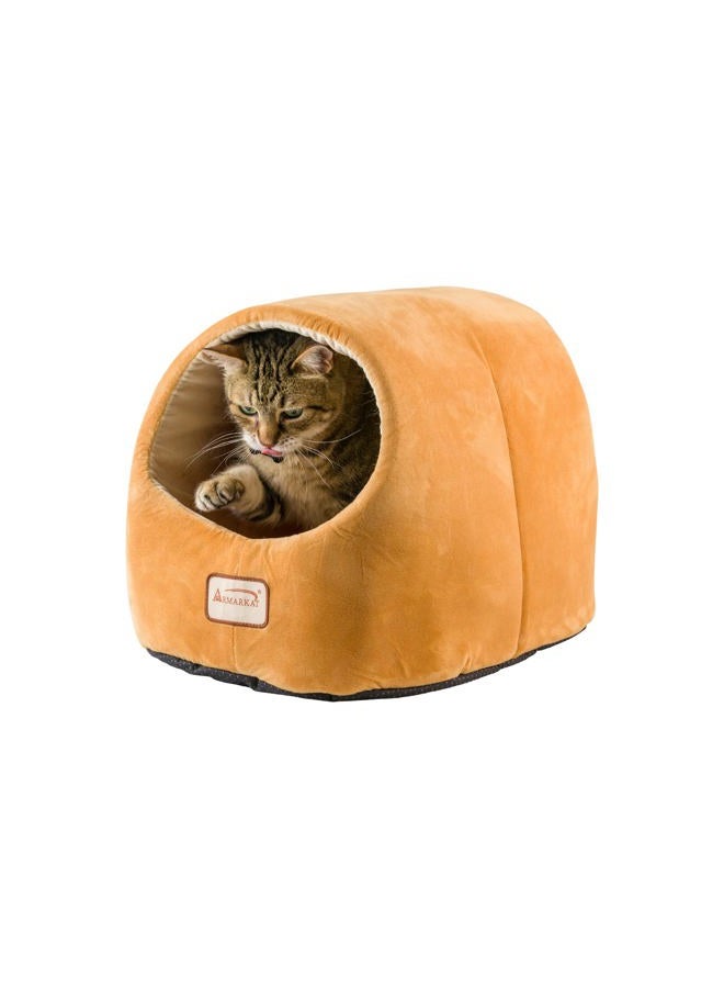 Armarkat Cat Bed, 18-Inch Long, Brown - Image 1