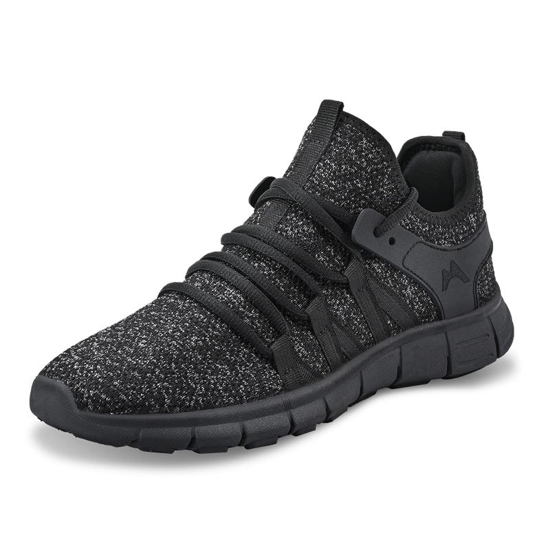 INZCOU Running Shoes Lightweight Tennis Shoes Breathable Mesh Walking Sneakers Starry Black 7women / 6men - Image 4