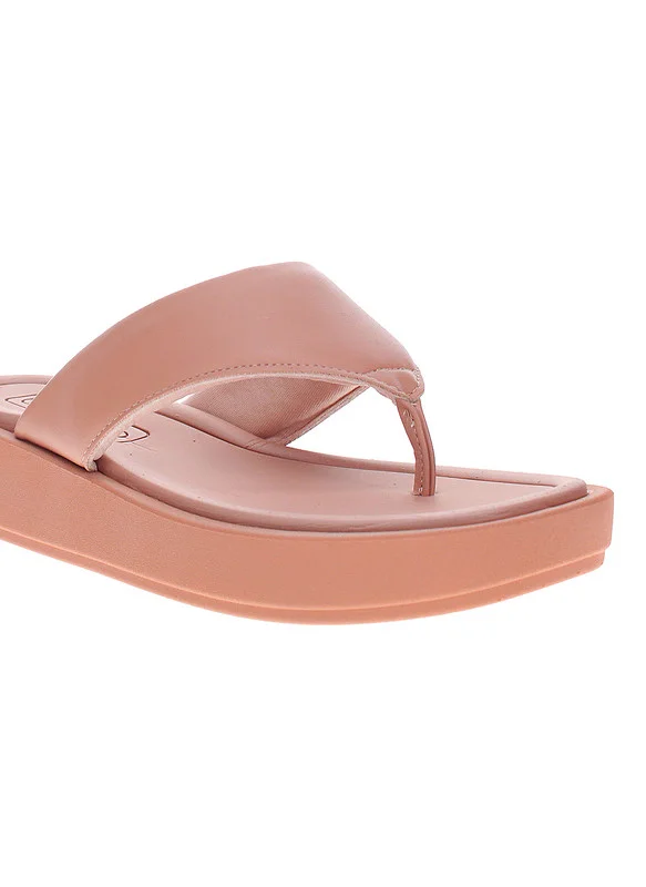 Beira Rio  Beira Rio Ladies Flat Sandals Nude | Made In Brazil for Women | Best Price UAE
