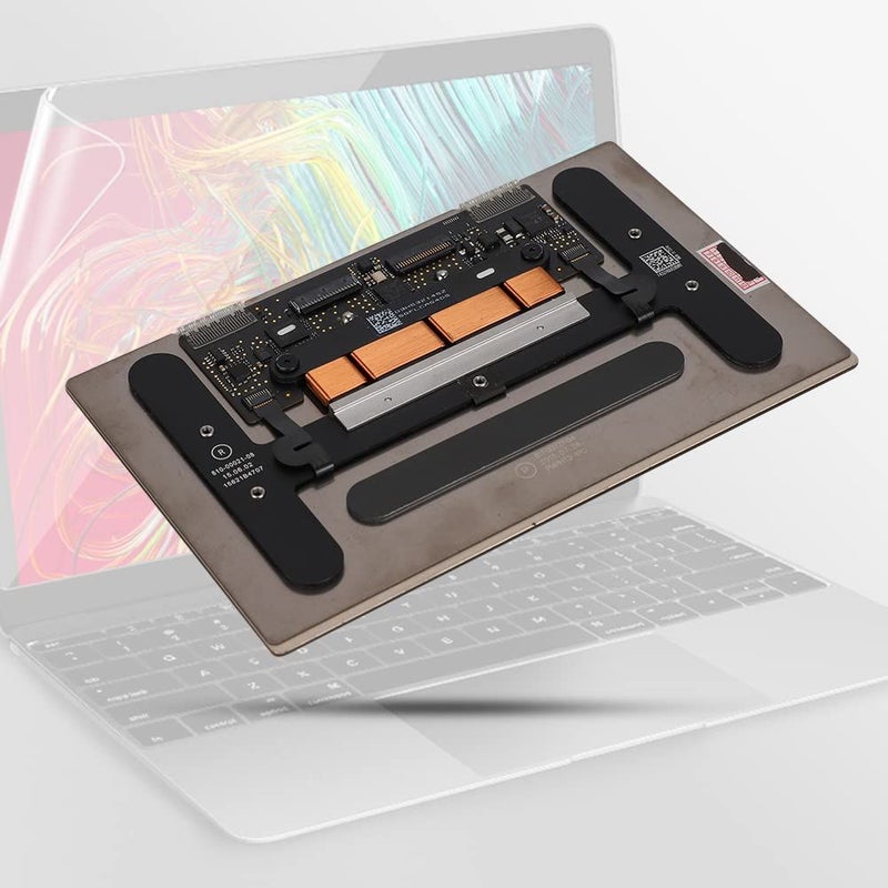 Golden Trackpad With Flex Cable For Macbook Retina Mid 2015 12 Inch Model 534 High Quality Material Seamless Installation Gold - Image 4