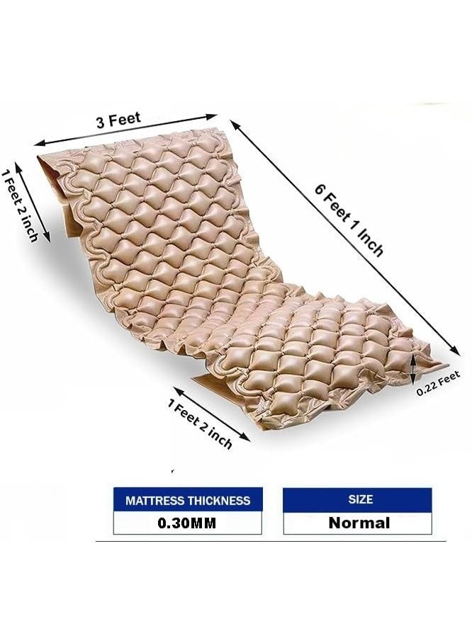 Air Mattress Overlay with Electric Air Pump, Alternating Pressure Inflatable Mattress for Home Care and Extended Rest, Regular Size - Image 2