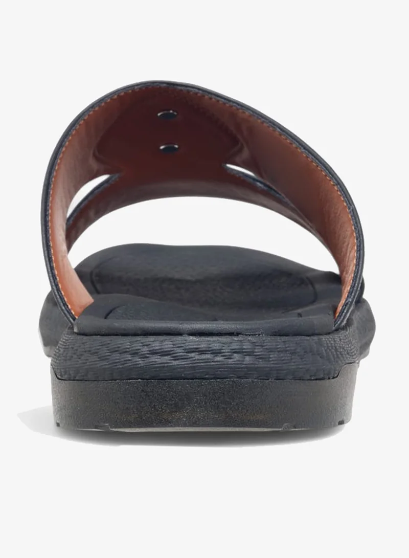 Le Confort BLACK Men's Cutout Detail Slip-On Arabic Sandals Ramadan Collection for Men | Best Price UAE