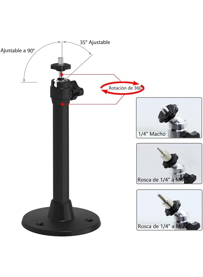 erorex Mini Ceiling Projector Mount Bracket Adjustable Tilt And Swivel Hanging Projector Holder Wall Mount Hanger Rack Stand With 2 Free Adapters And Mounting Fittings For Mini Projector  - Image 3