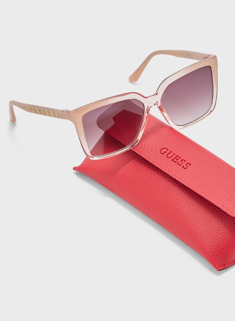 جس Square Uv-Protected Wayfarer Sunglasses