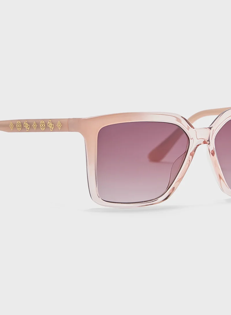جس Square Uv-Protected Wayfarer Sunglasses