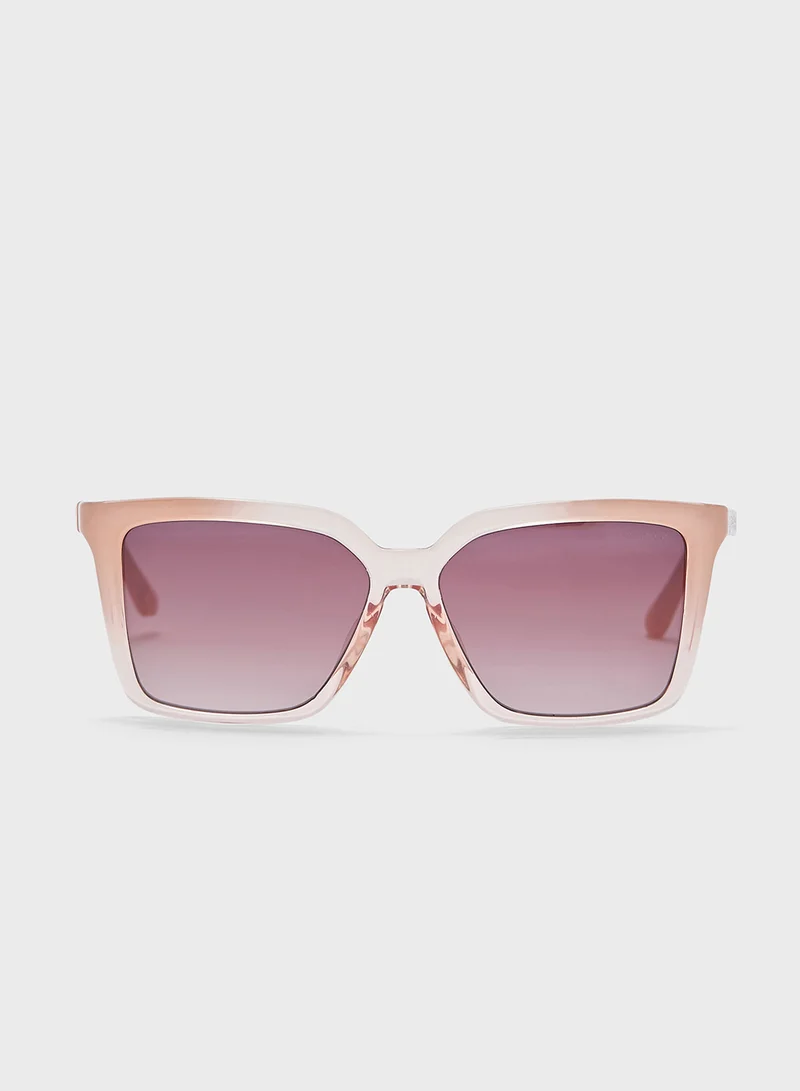 جس Square Uv-Protected Wayfarer Sunglasses
