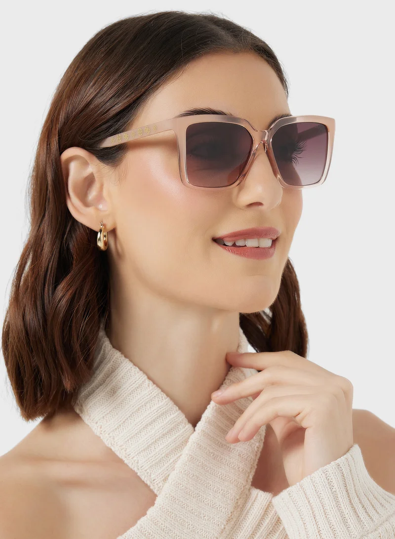 جس Square Uv-Protected Wayfarer Sunglasses