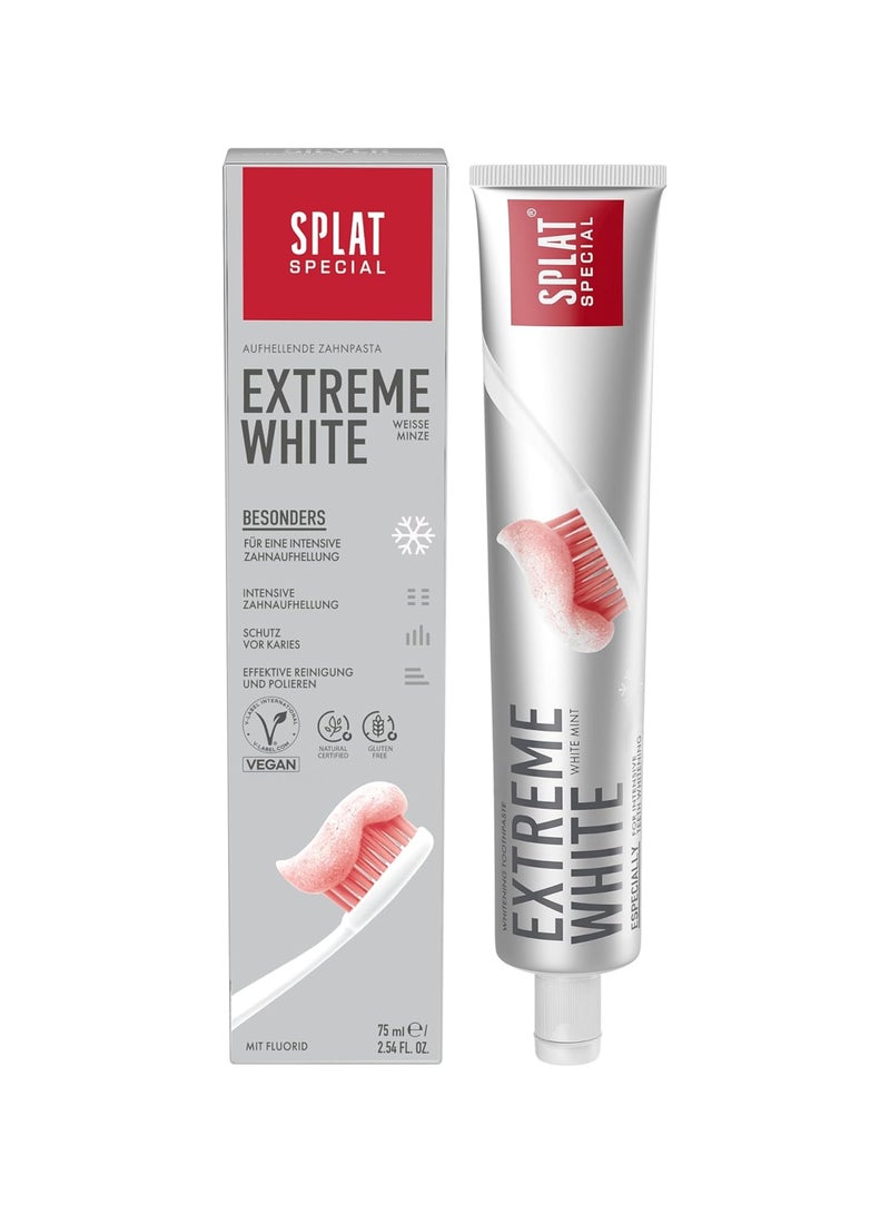 SPLAT Special Extreme White Natural Toothpaste for Sensitive Whitening Teeth 75ml - Image 1