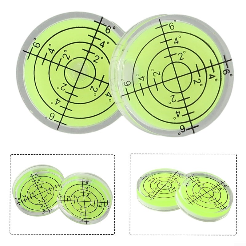 Acrylic Bubble Level Set 32x7mm Horizontal Precision Vial for Accurate Measurement Alignment - Image 4