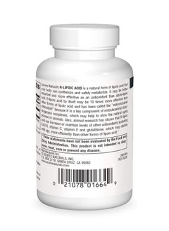 Source Naturals R Lipoic Acid 100Mg Key To Cellular Energy Generation 60 Tablets  - Image 3