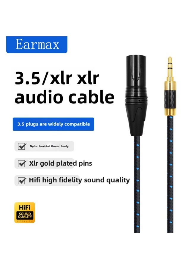 Generic 3.5mm To XLR Card Holder Adapter Cable Suitable For Audio Speaker Mobile Phone Microphone Amplifier Microphone Cable-Color:3.5mm To XLR 100cm  - Image 4