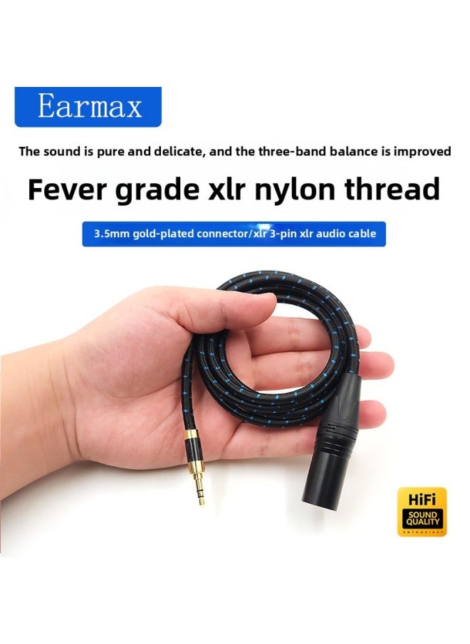 Generic 3.5mm To XLR Card Holder Adapter Cable Suitable For Audio Speaker Mobile Phone Microphone Amplifier Microphone Cable-Color:3.5mm To XLR 100cm  - Image 5