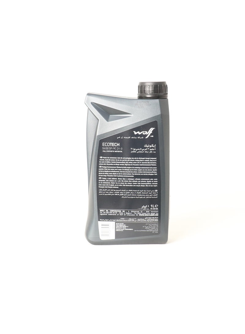 Wolf زيت محرك Ecotech 5W30 Sp/Rc D1-3 سعة 12 × 1 لتر - Image 2