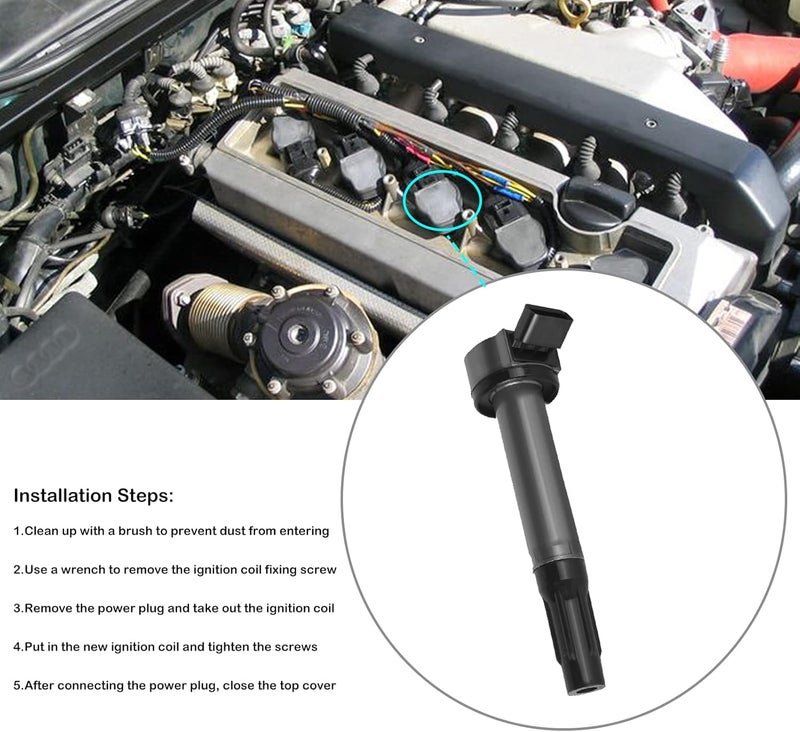 LCWRGS Set of 4 Ignition Coils for Honda Accord, CR-V, Acura TLX, ILX 2.4L - Image 4