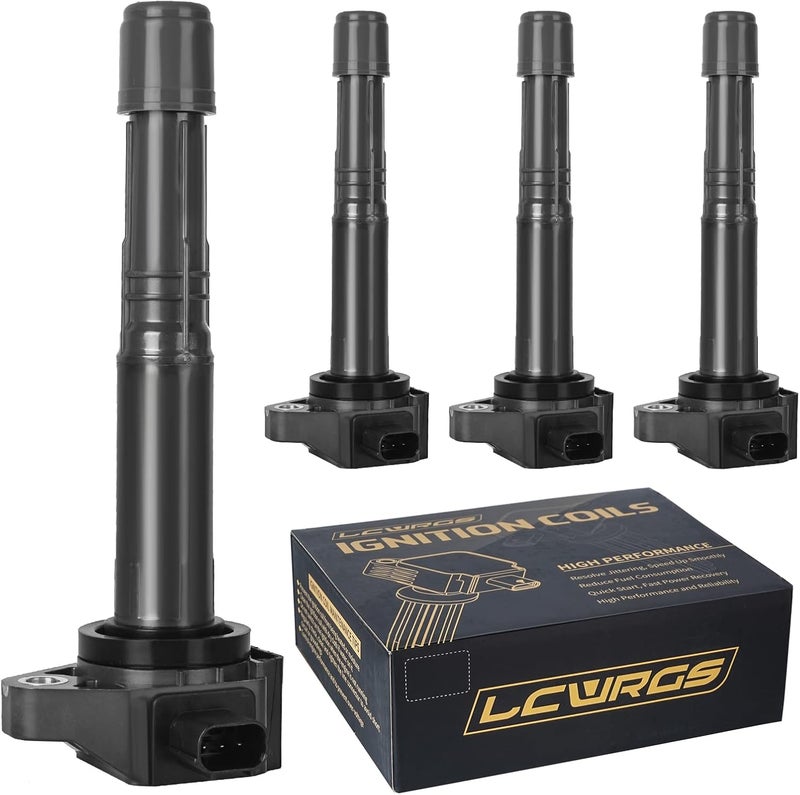LCWRGS Set of 4 Ignition Coils for Honda Accord, CR-V, Acura TLX, ILX 2.4L - Image 1