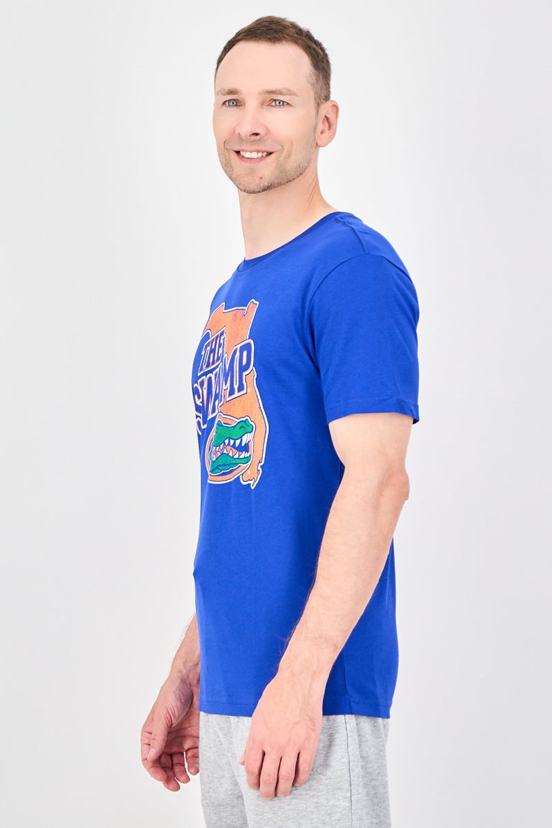 Fanatics Men Sportswear Fit Short Sleeve Basketball T-shirt, Blue - Image 2