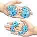 CONBELLA 4PCS Gel Eye Ice Pack Set, Cold & Hot Compress, Reusable Cooling Gel Pads for Strain Relief, Swelling, Dark Circles, Redness, Puffy Eyes, Surgery Recovery (4 Blue flowers) - Image 2