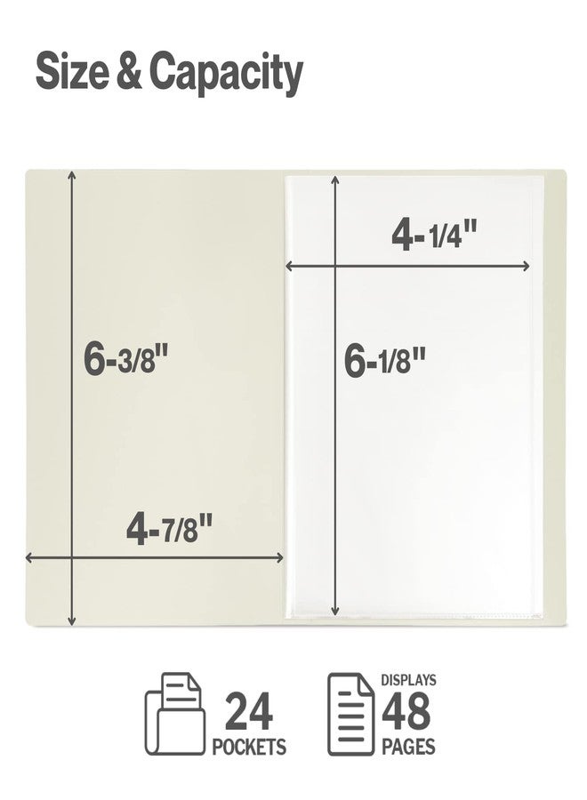 CRANBURY Small Photo Album 4x6 (Black) - 6-Pack 4 x 6 Photo Book Album, Each Shows 48 Pictures, Mini Picture Album Binder with Customizable Album Cover, Baby Photo Albums with 4x6 Photo Sleeves - Image 3
