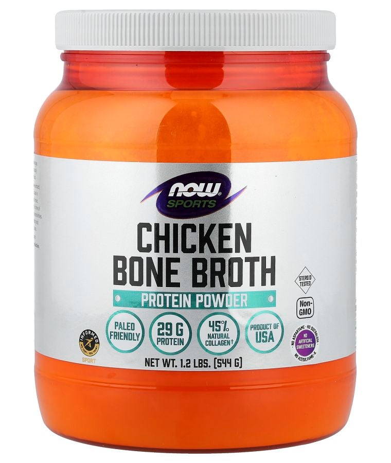 now Sports Chicken Bone Broth Protein Powder 1.2 lbs (544 g)