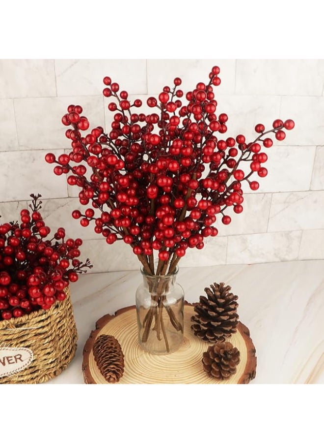 عبوة من 10 سيقان توت عيد الميلاد - Image 4