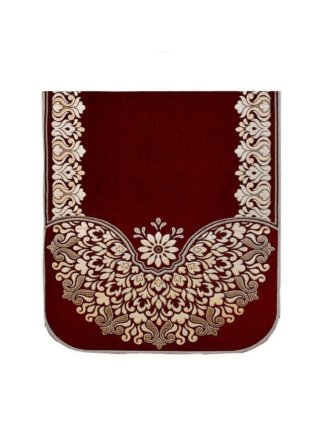 Dazzling Decor Velvet L Shape Sofa Covers Set - Premium 6 Seater Sofa Slip Protector Covers for Living Room Decor - Exclusive Royal Look Heavy Fabric Slip Protector for Long Couch, Maroon_1504 - Image 4