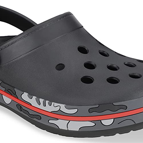 Campus Men's GC-4001 BLACK Clogs - 8UK/India GC-4001 - Image 4