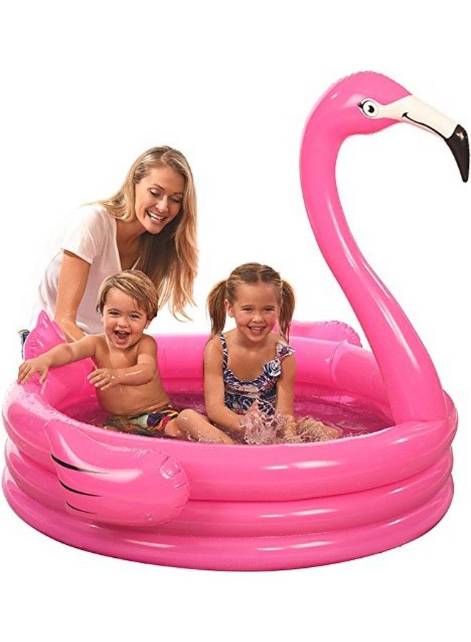 Coconut Float One Pink Inflatable Flamingo Pool Float I 48 X 46 Inflatable Kiddie Pool For Kids And Toddlers I Blow Up Pool Floats For Swimming Pool Lounger Chair I Bachelorette Pool Floats Swimming Pool Toys Rafts - Image 1