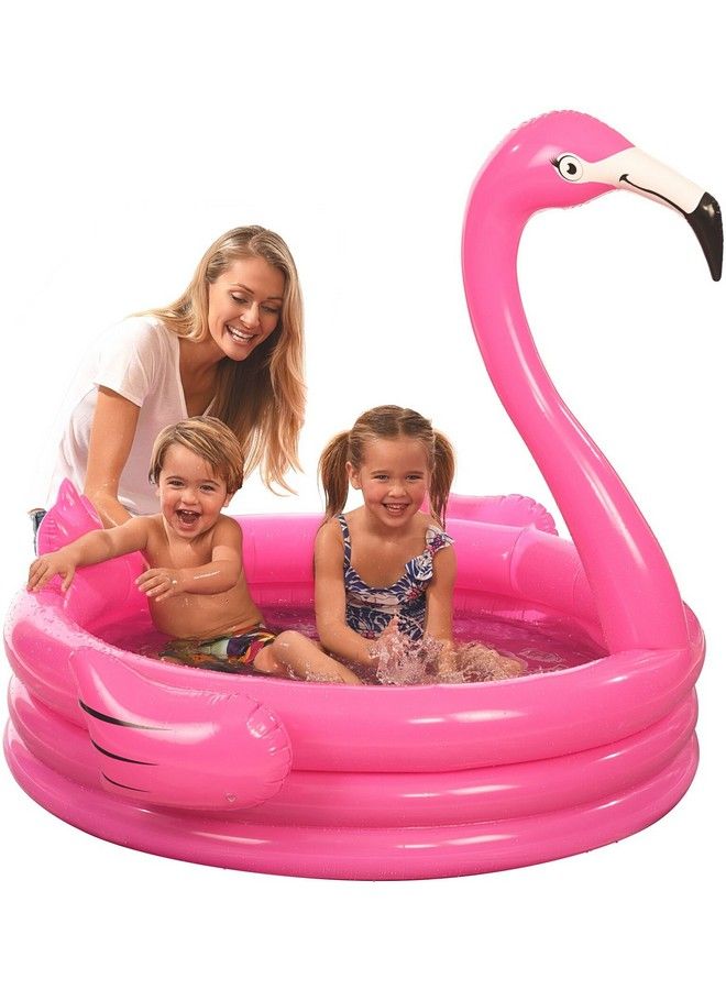 Coconut Float One Pink Inflatable Flamingo Pool Float I 48 X 46 Inflatable Kiddie Pool For Kids And Toddlers I Blow Up Pool Floats For Swimming Pool Lounger Chair I Bachelorette Pool Floats Swimming Pool Toys Rafts - Image 2