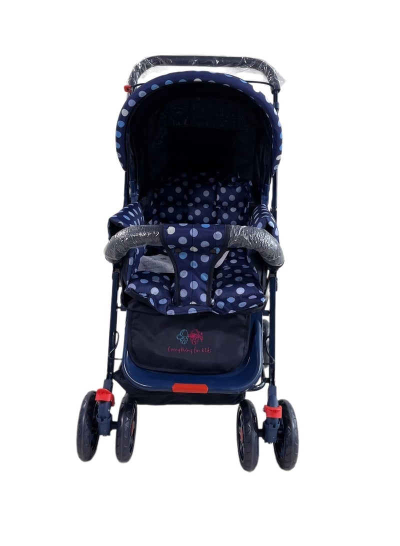 إفريثينج فور كيدز عربية أطفال بعمر 0-3 سنوات بمقبض قابل للعكس ومظلة خفيفة الوزن - Image 5