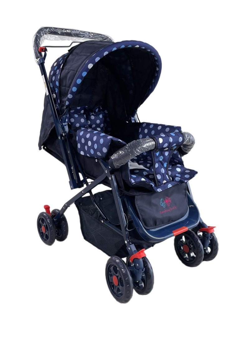 إفريثينج فور كيدز عربية أطفال بعمر 0-3 سنوات بمقبض قابل للعكس ومظلة خفيفة الوزن - Image 2