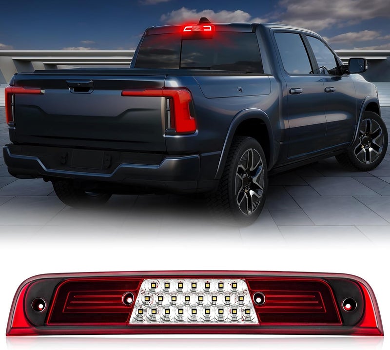 R&F Auto LED Third Brake Light Replacement for RAM 1500 (2019-2023) - High Mount Stop Lamp with Seal Foam Gaskets - Image 1