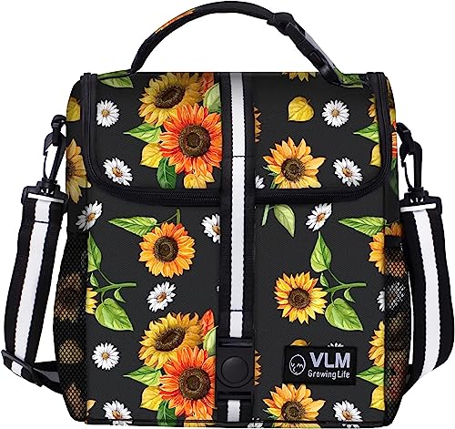 VLM Lunch Box for Women, Insulated Lunch Bag Women with Adjustable Shoulder Strap, Cute Lunch Tote Bag for Work,Picnic,Camping - Image 2