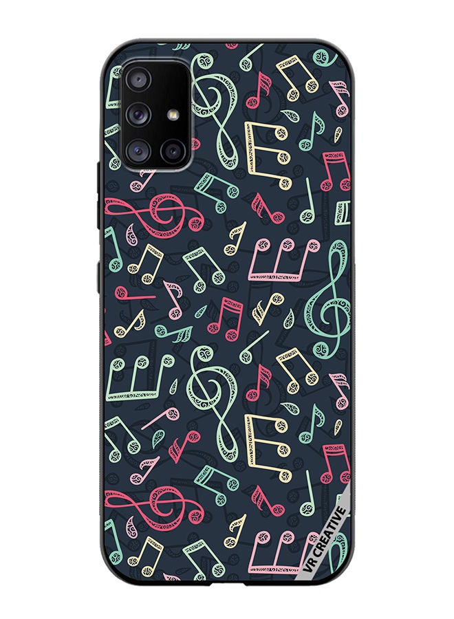 VR CREATIVE Protective Case Cover For Samsung Galaxy A51 5G Music Pattern Design Multicolour - Image 1