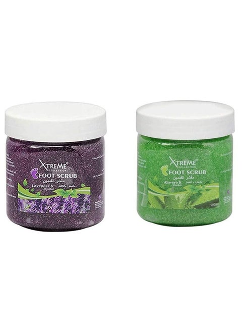 Foot Scrub Aloevera 500ml,Levender and Menthol Foot Scrub 500 ml