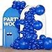 PartyWoo Royal Blue Balloons 130pcs Different Sizes Pack of 18 12 10 5 Inch Dark Blue Balloon Arch Kit for Baby Shower Gender Reveal Graduation Under The Sea Birthday Party Decorations BlueY59 - Image 3