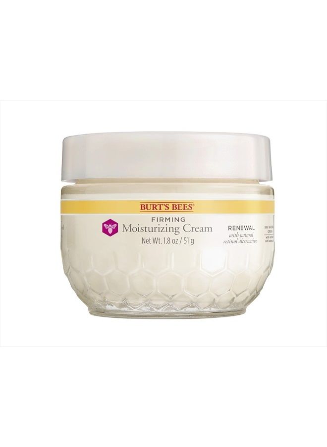 Burt's Bees Renewal Firming Face Cream, Anti-Aging Retinol Alternative, Moisturizing Natural Skin Care, 1.8 Ounce (Packaging May Vary) - Image 1