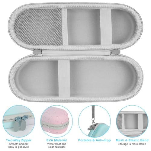 Ahamo EVA Electric Toothbrush Travel Case with 3 Dust-Proof Covers | Portable Toothbrush Holder for Travel | Waterproof & Hygienic Storage Box for Electric Toothbrush Heads (Black) - Image 4