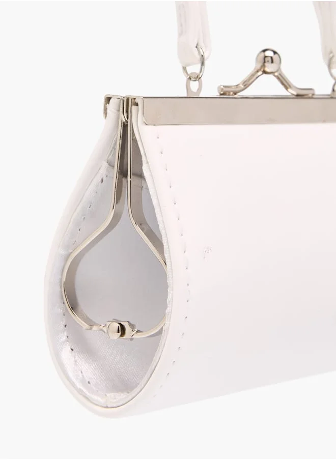 Flora Bella By Shoexpress Girls Embellished Handbag With With Kiss Lock Closure Ramadan Collection