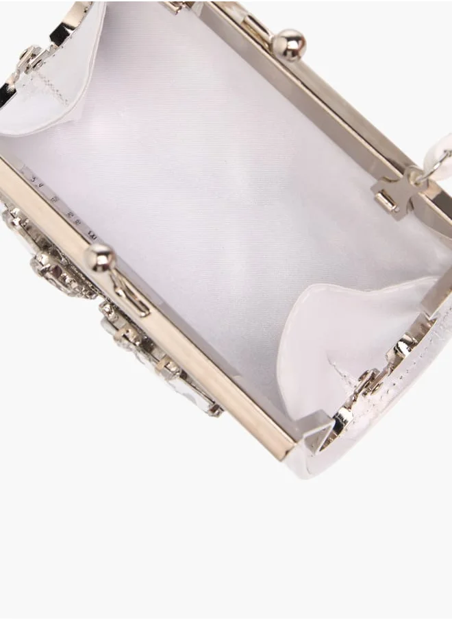 Flora Bella By Shoexpress Girls Embellished Handbag With With Kiss Lock Closure Ramadan Collection