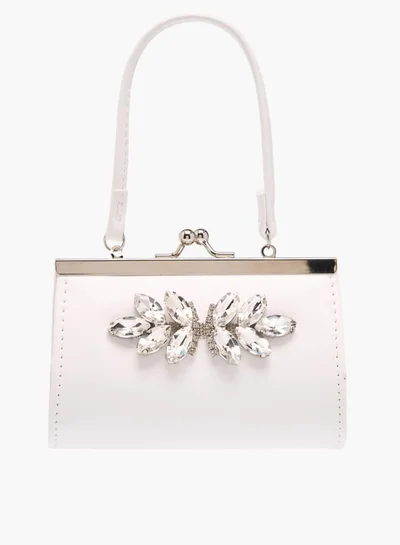 Flora Bella By Shoexpress Girls Embellished Handbag With With Kiss Lock Closure