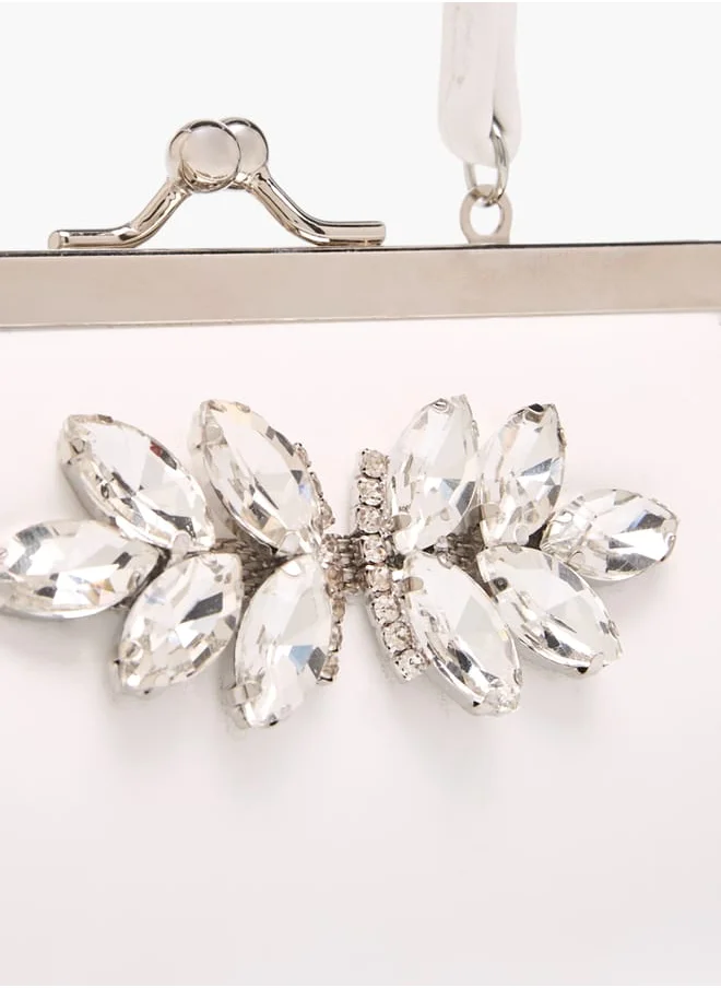 Flora Bella By Shoexpress Girls Embellished Handbag With With Kiss Lock Closure Ramadan Collection