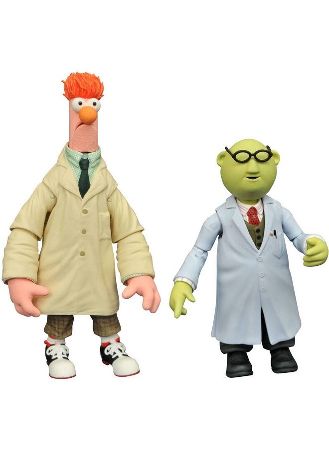 DIAMOND SELECT TOYS - The Muppets Best Of Series 2: Bunsen Honeydew & Beaker Action Figure Two-Pack, Multicolor - Image 1
