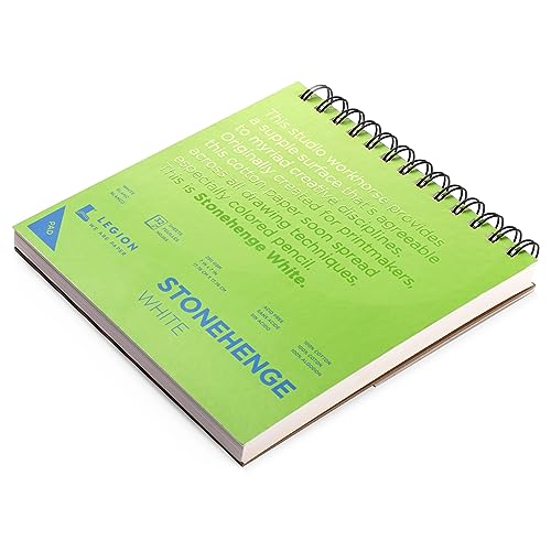 Legion Stonehenge Spiral Pad - 7" x 7", White - Image 2