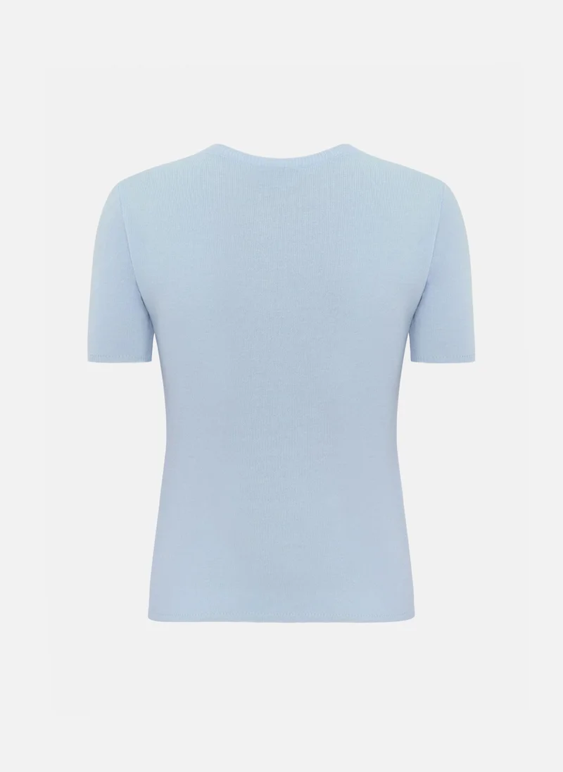 Lichi Monochrome knitted jersey top