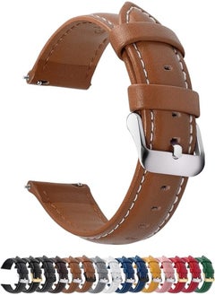 Fullmosa Fullmosa Axus Series 12 Colours Watch Strap, Replacement Watch Strap with Stainless Steel Metal Clasp for Men and Women, 18 mm, 20 mm, 22 mm, 24 mm 